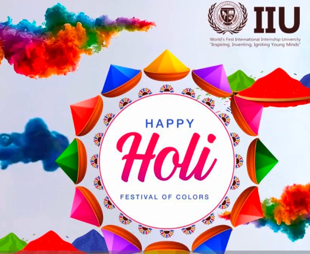 May the vibrant colors of Holi brighten up your life and fill it with happiness and prosperity. Happy Holi!
#holicelebration #indianfestival #holifest #holivibes #holi2024 #happyholi2024 #holifestival #FestivalOfColors #iiu #peeyushpandit