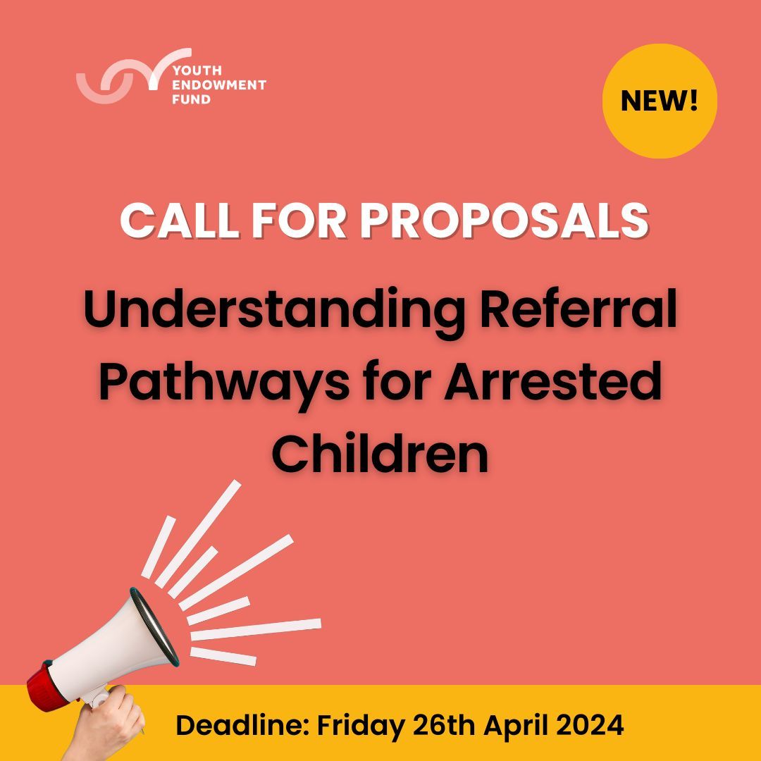 We're pleased to invite tenders for a research project to examine the systems in place that ensures children get the support they need when they come into contact with the police. Co-funded with @educationgovuk. Learn more: buff.ly/41w5SFN