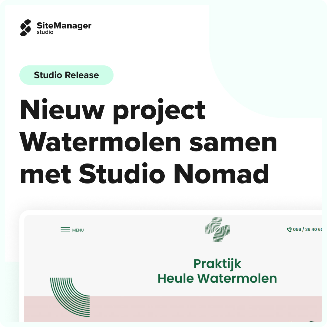 🚀 Studio Nomad heeft recent deze gloednieuwe website gelanceerd voor de medische groepspraktijk Heule - WaterMolen. 🎉 De site brengt een frisse wind met een volledig nieuw uitgewerkte huisstijl. 

#studionomad #watermolen #websitelaunch