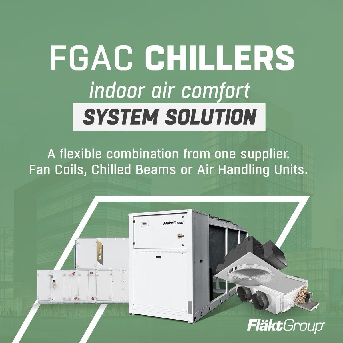 FläktGroup Chillers. We know that energy efficiency is essential in everything we deliver. 

For more info contact us here: eu1.hubs.ly/H08fVR40