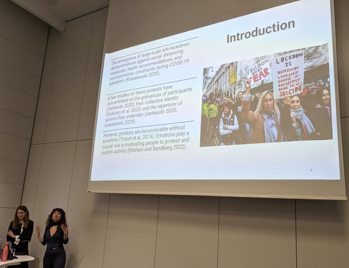 Our second paper from @billuraslan and @ozgeozdu focuses on the emotional trajectories of anti-lockdown protesters towards the news @psampg #PSA24 focusing on importance of offline communities as well as online practices