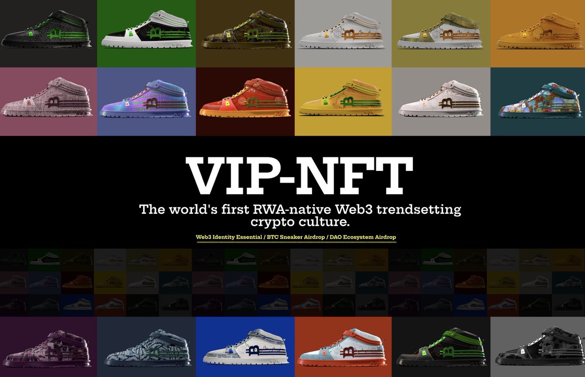 XCart VIP-NFT #BTC shoes redemption process :✨

Voting - Determine the style - Collect user size, address and contact information - Production - Distribution

For each batch of 300 pairs, the community members have a total of three options. We will let our members to vote and