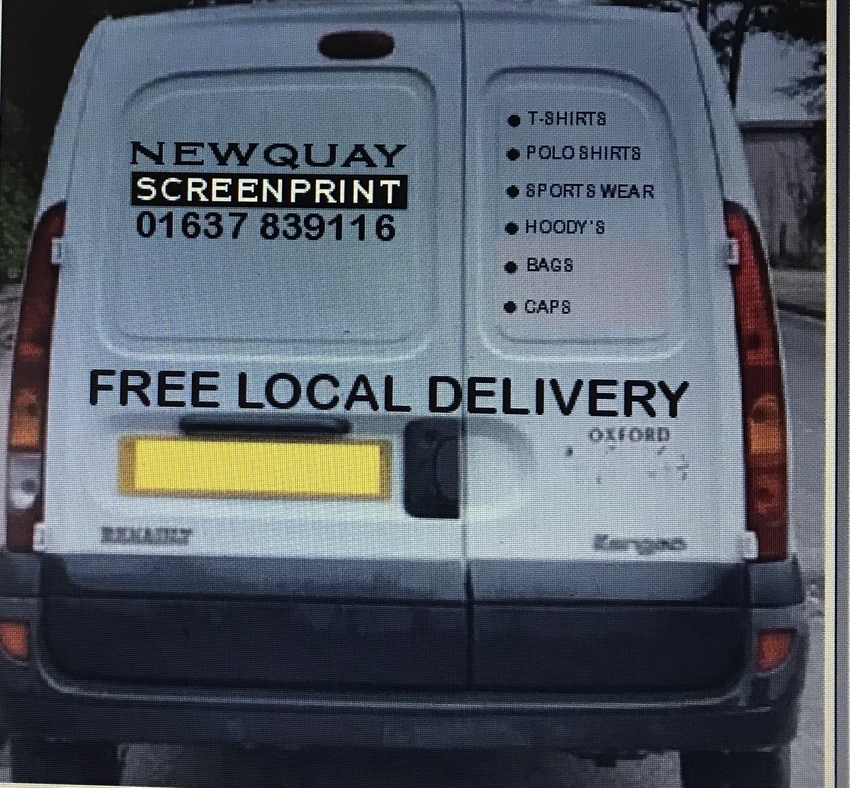 Don’t forget that we offer free local delivery 

newquayscreenprint.co.uk