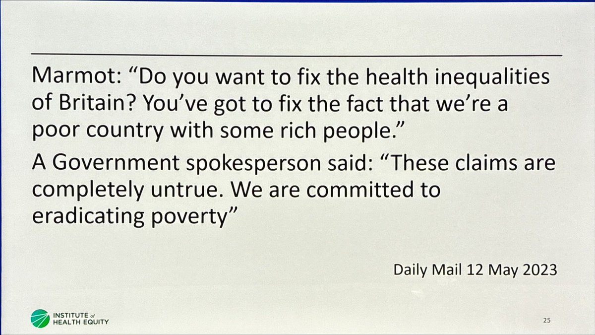 We’re not in the 6th richest country in the world We’re in a poor country with a few rich people HT @MichaelMarmot #RCPCH24