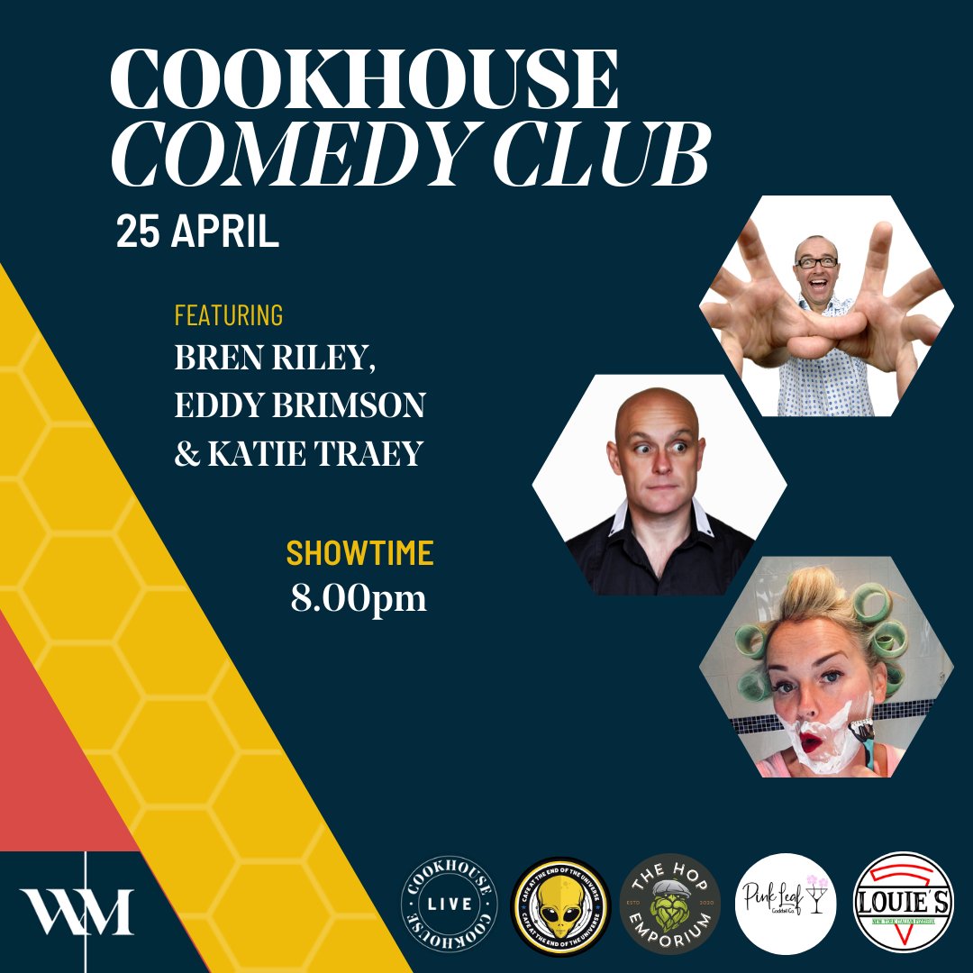 Grab your tickets for the last Cookhouse Comedy Club for a while! We'll be taking a break over the summer so join us for fits of giggles while you can! bit.ly/Comedy25April