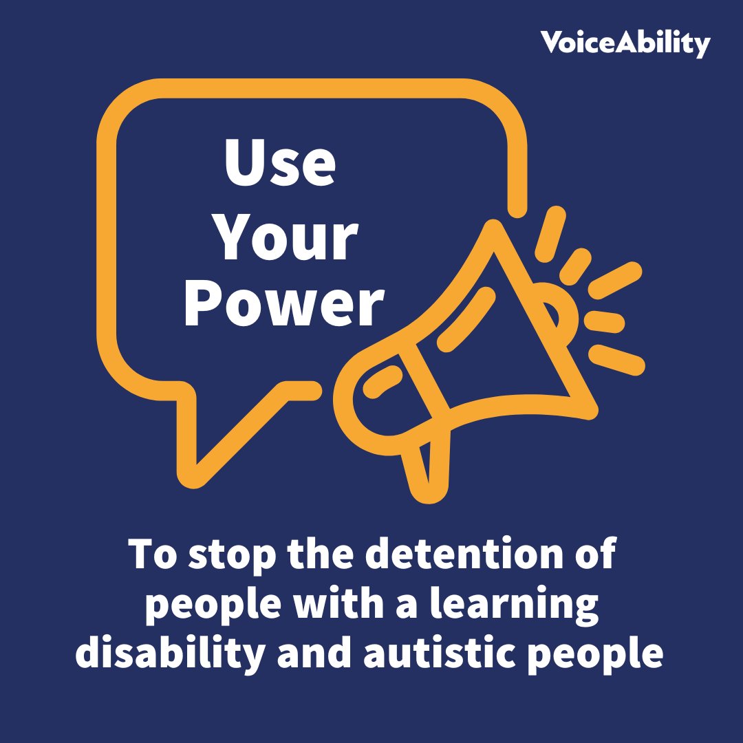 VoiceAbility (@voiceability) on Twitter photo 2,000+ people with a learning disability and autistic people are being detained in mental health hospitals. The average stay is 5 years.
This is leading to trauma and loss of life.
#UseYourPower to change this. Sign to call on <a href="/DHSCgovuk/">Department of Health and Social Care</a> and <a href="/NHSEngland/">NHS England</a> to improve support 👇 2,000+ people with a learning disability and autistic people are being detained in mental health hospitals. The average stay is 5 years.
This is leading to trauma and loss of life.
#UseYourPower to change this. Sign to call on <a href="/DHSCgovuk/">Department of Health and Social Care</a> and <a href="/NHSEngland/">NHS England</a> to improve support 👇
