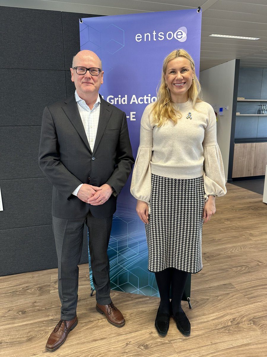 Today at the @ENTSO_E High-Level Roundtable on Grids, together with Commissioner @KadriSimson discussions on investment needs and actions needed to grid infrastructure - supply chain, financing and regulation.