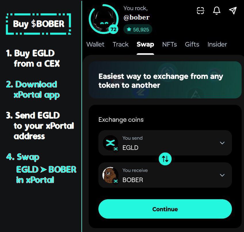 Want to be able to quit your job next week?
Well, try get into #BOBER $BOBER <a href="/MultiversX/">Multiversᕽ</a> as soon as you can!

This is how you do it, in case you are new in #EGLD family ❤️
