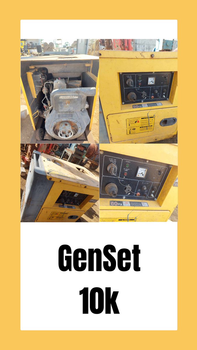 maliximarketing's tweet photo. GENSET FOR SALE - 10K https://t.co/yZziGNpMpH