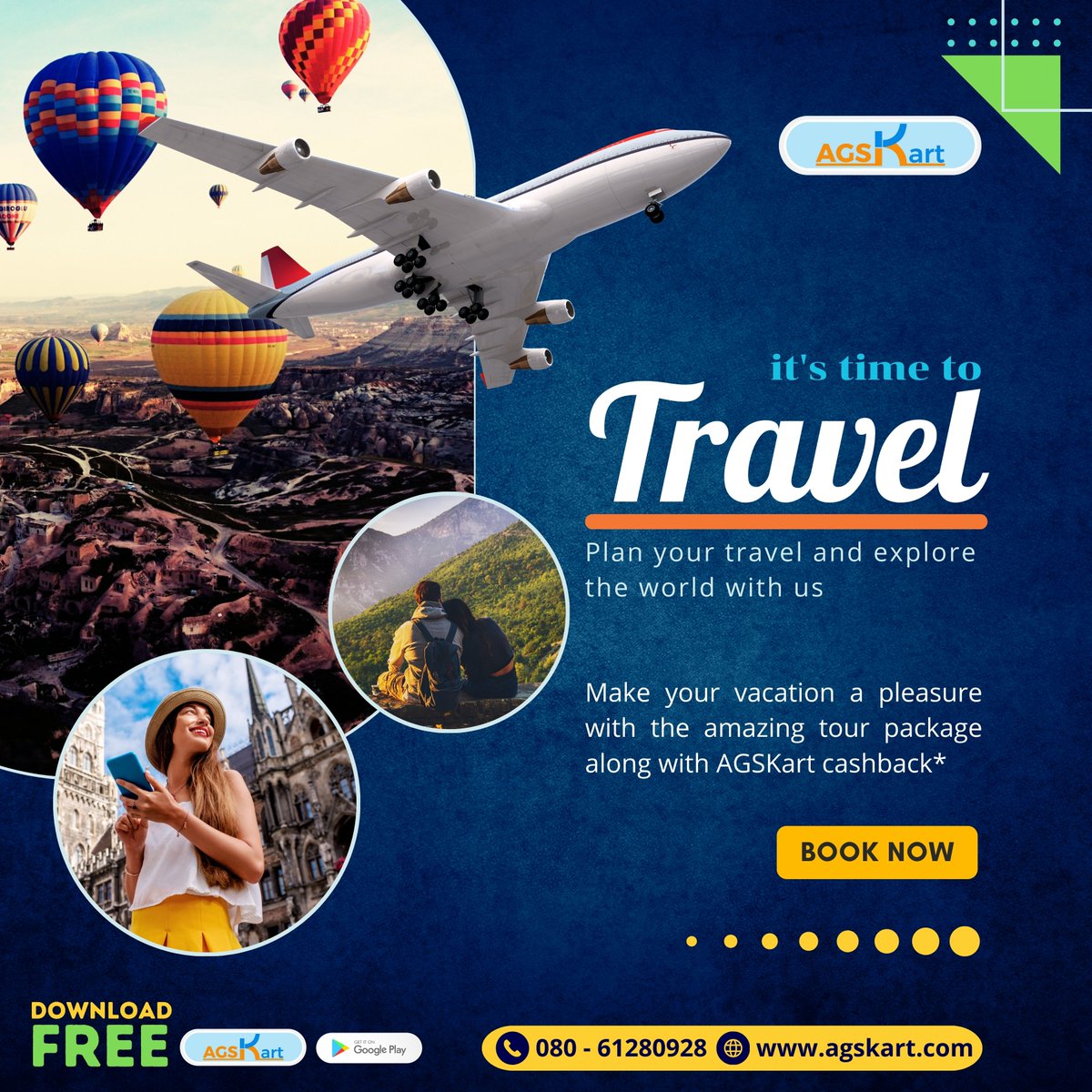 Agskart's tweet photo. It's time to Travel with us.
Make your vacation a pleasure with the amazing tour package along with AGSKart Cashback.
#travel #planyourtravel #exploretheworld #withus #vacation #cashback #amazingtour #package #makeit #travelawesome #travellife #tour #touroftheworld https://t.co/OEfk6bzV53
