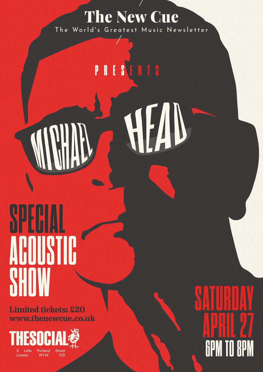 TedKessler1's tweet photo. Shout out to our old Q art director Dan Knight for this flyer. Tickets available at https://t.co/xpNHCpi3nw. If you came to the @michaelheadtreb acoustic set we put on around Dear Scott you'll know not to miss this. https://t.co/PCKYcQdCDV