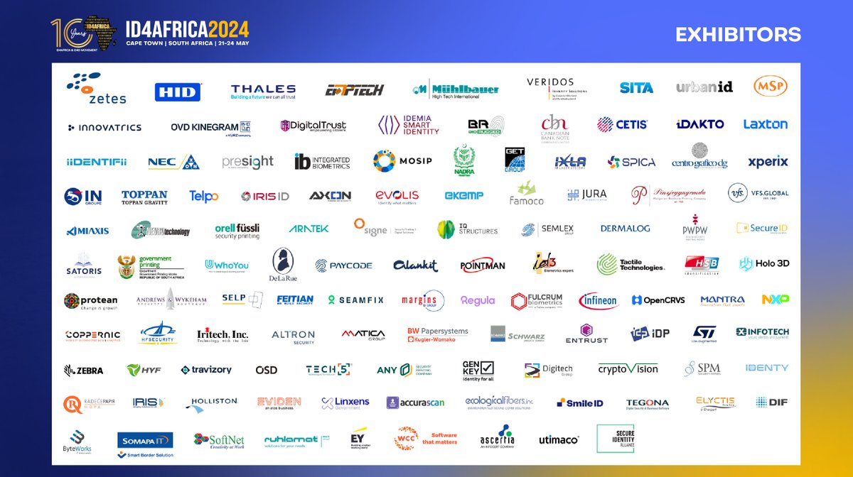 The Expo at #ID4Africa2024 features 110+ industry-leading solutions and technology providers. Plus, 800+ government officials representing 1800+ end-user organizations actively seeking solutions and practical advice. Can you afford not to be there? 🔗id4africaevents.com/2024/registrat…