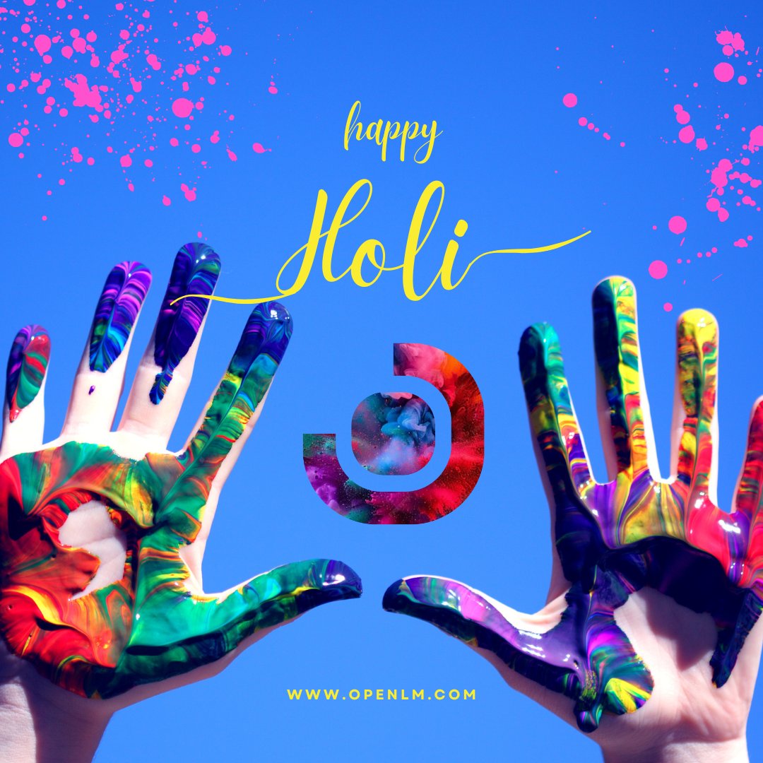 OpenLM wishes you a Happy Holi!! 🎨🌈🔫 Let the vibrant hues of Holi splash you and your loved ones with joy and laughter😊😊 . . . #HappyHoli #Holi2024 #FestivalOfColors #OpenLM