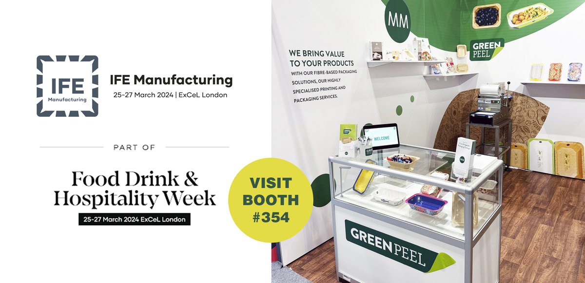 Soken are delighted to be supporting MM Packaging & their fantastic 'Green Peel' range of new generation trays at the @IFEM_Event at ExCel this week (Booth# 354)
#GreenPeel #sustainablepackaging #plasticreduction #packagingsolution #recycling #LeadingInConsumerPackaging #IFEM24