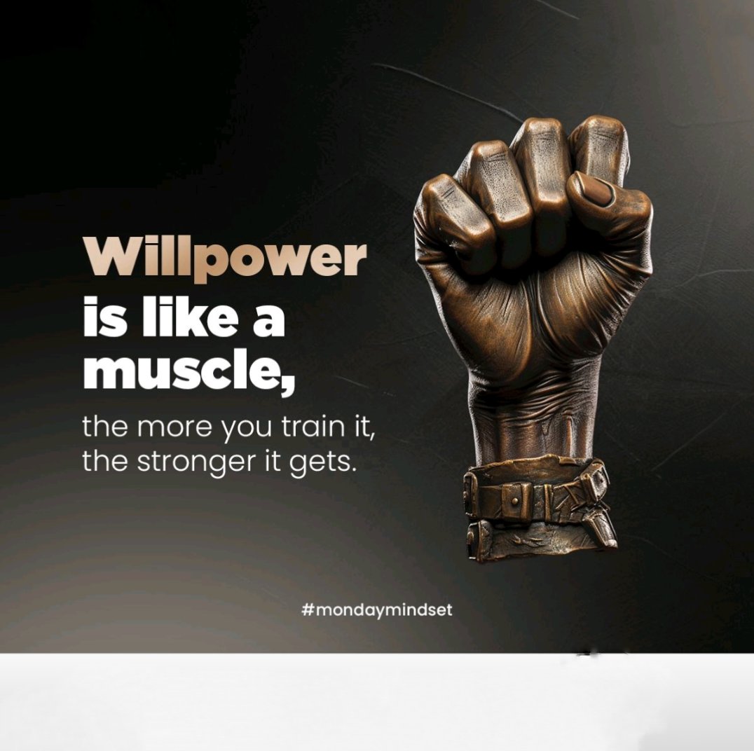 ALWAYS MAKE LIVE YOUR WILLPOWER #MONDAYMINDSET