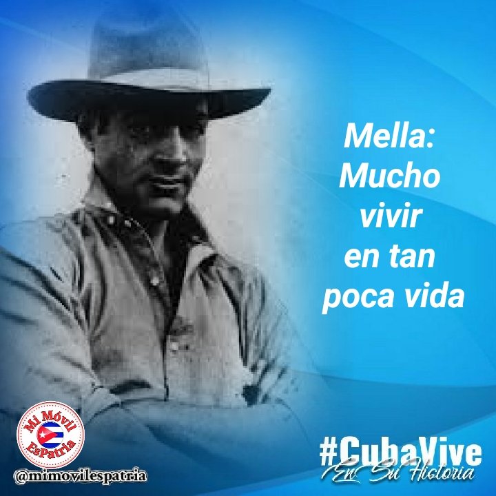 #LunesConMarx. Mella desde muy joven siguió las ideas de Marx y Lenin. Con 19 años fundó la FEU; con 22, el 1er @PartidoPCC. Lo asesinaron a los 25. Nadie hizo más en menos tiempo. ¡Su legado es eterno! #CubaViveEnSuHistoria