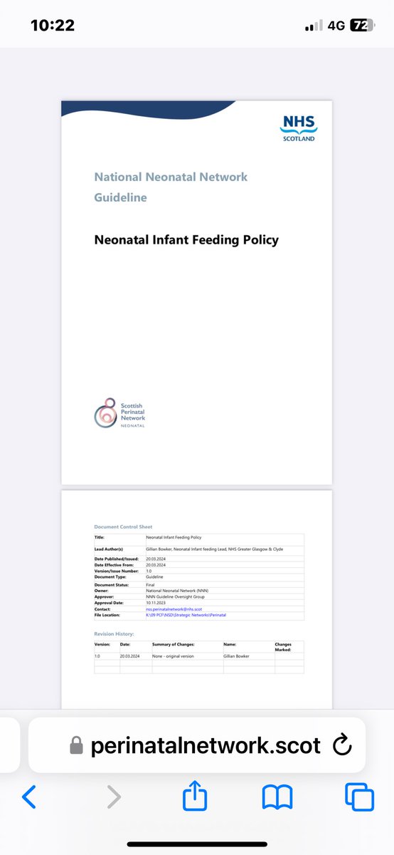 Gillian Bowker (@bowkergillian) on Twitter photo Delighted to see both of these completed and available. Thanks to everyone who contributed to them including NeonSIFAN, <a href="/MilkBankScot/">Milk Bank Scotland</a> <a href="/kread85/">karen read💙</a>, our ICP leads and neonatologists. <a href="/KazzaCarolyn/">carolyn wilson</a> <a href="/redfernjam/">Jas Redfern</a>
perinatalnetwork.scot/guidance/neona… Delighted to see both of these completed and available. Thanks to everyone who contributed to them including NeonSIFAN, <a href="/MilkBankScot/">Milk Bank Scotland</a> <a href="/kread85/">karen read💙</a>, our ICP leads and neonatologists. <a href="/KazzaCarolyn/">carolyn wilson</a> <a href="/redfernjam/">Jas Redfern</a>
perinatalnetwork.scot/guidance/neona…