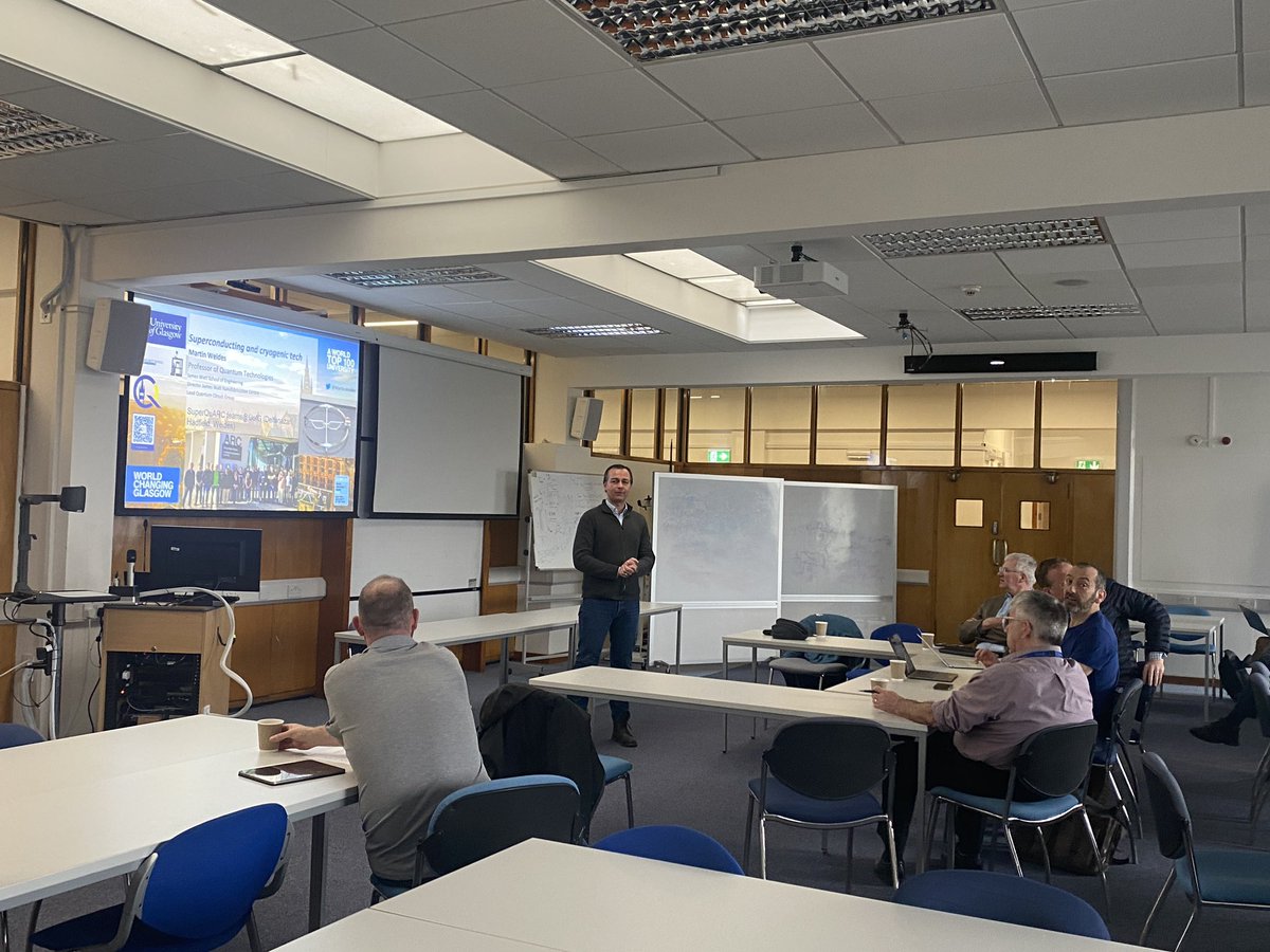 Prof @MartinWeides opens our Quantum and Nanotechnology event at @UofGEngineering and @UofG_ENE