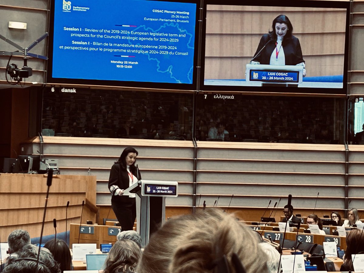 GrzybAndrzej's tweet image. Konferencja Komisji ds UE #COSAC podsumuje kadencję 2019-2024 i otwiera pilną dyskusję nt. Agendy Strategicznej do 2029 roku : jak wzmocnić gospodarkę i odporność na zagrożenia w zakresie bezp.i obrony, odpowiedź na wyzwania energetyczne, UE jak partner globalny ⁦@nowePSL⁩