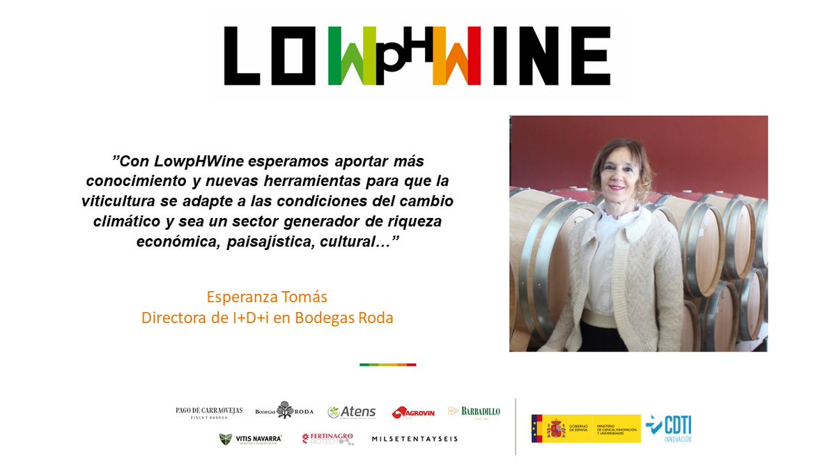 No os perdáis esta entrevista a Esperanza Tomás, directora de I+D+i en @BodegasRoda 👉 lowphwine.es/2024/03/22/ent…