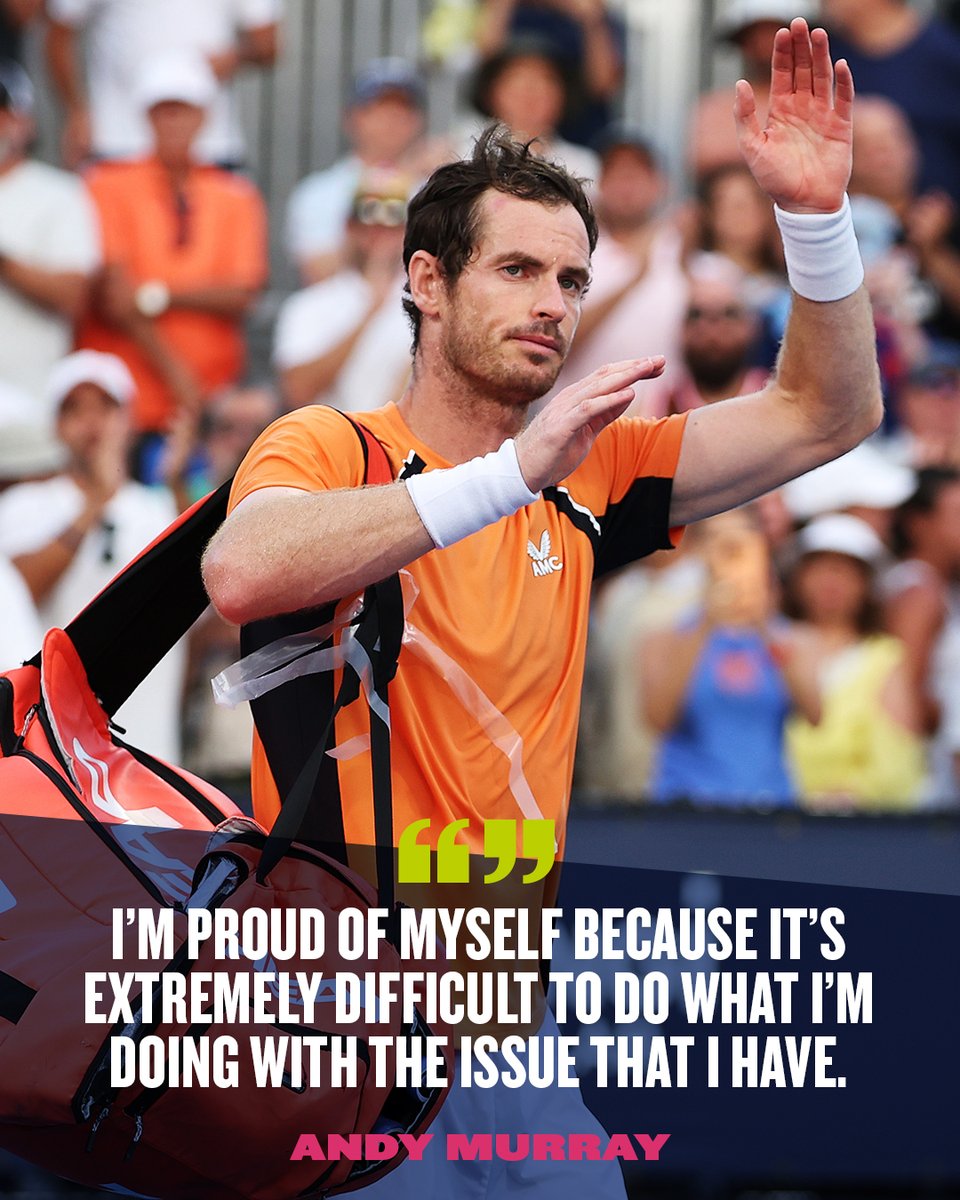 Sir @andy_murray, the 𝐮𝐥𝐭𝐢𝐦𝐚𝐭𝐞 fighter. 🧡
