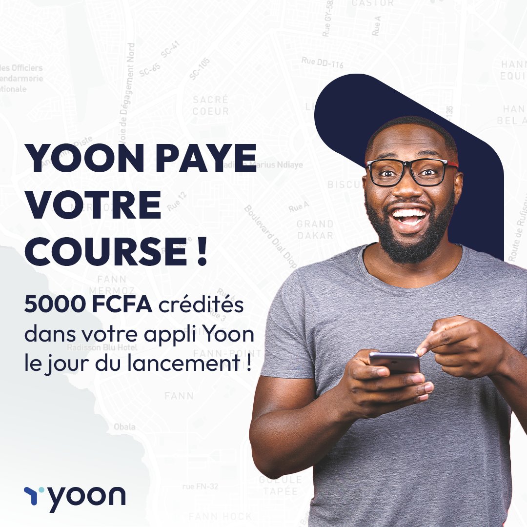 YoonAfrica's tweet photo. Offre limitée
Nous vous offrons 5000 FCFA de crédit Yoon pour tester nos services dès le lancement ! 
Pour en profiter, c'est simple, inscrivez-vous sur :

❤️⚡️️ >> https://t.co/HoOcQg4LCa