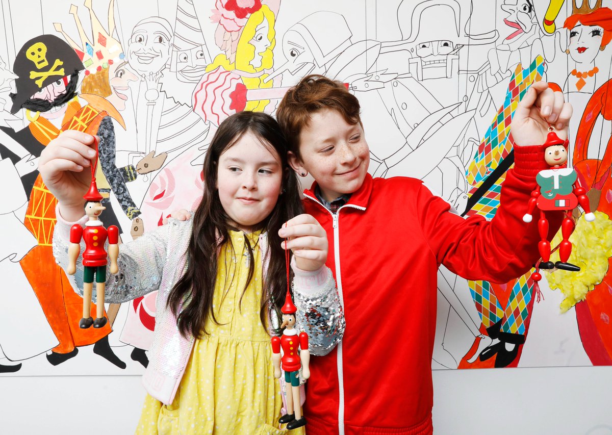 We had a fantastic weekend opening The Adventures of Pinocchio! ⭐The Gallery & Response Area are free to drop in 🎨Book your spot in a visual art workshop inspired by the puppet who longed to be a real boy! 👀👇🎟️ ark.ie/events/view/ea… 📸 Leon Farrell