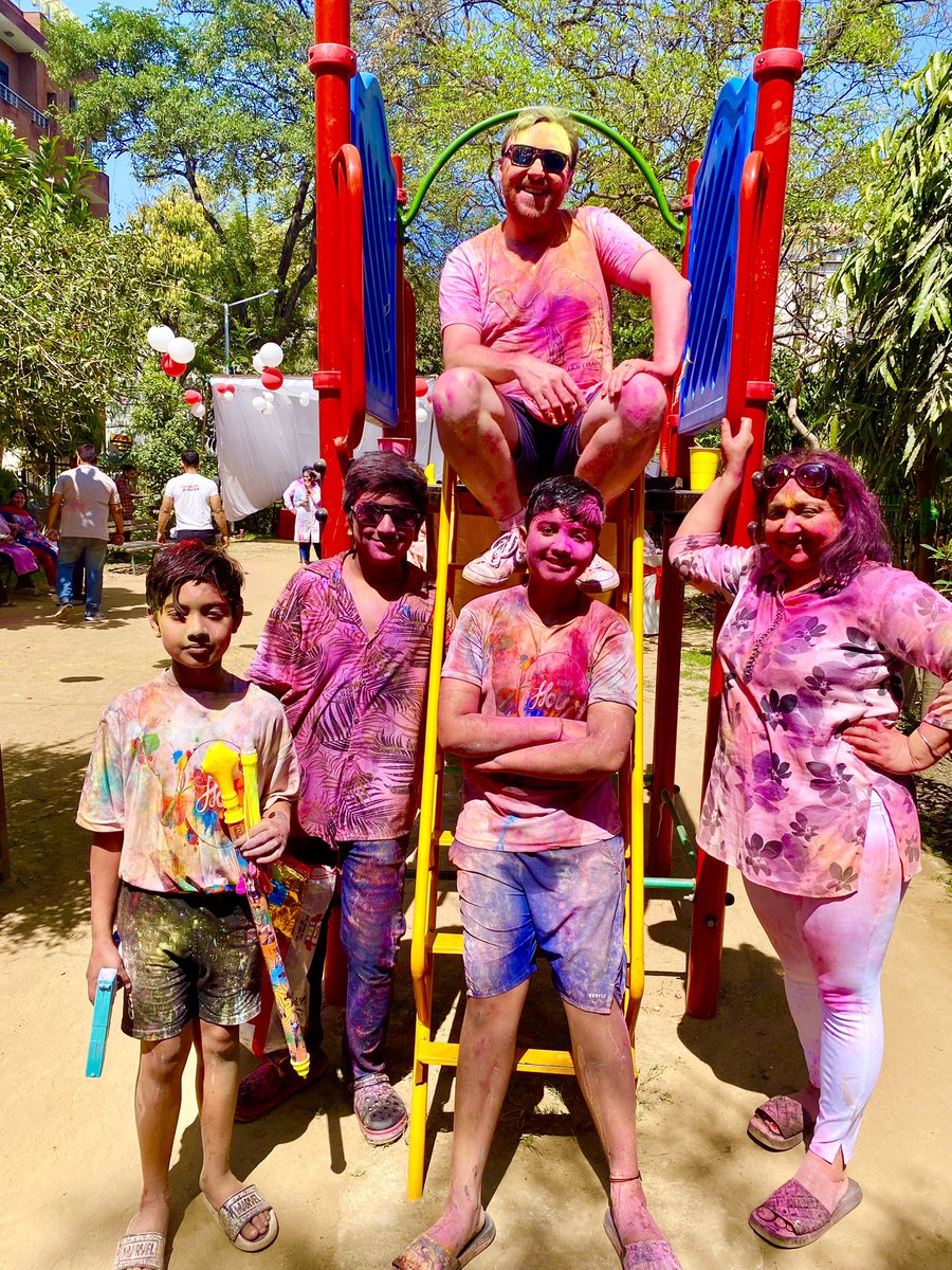 Happy Holi everyone, from India! So lucky to be able to celebrate this incredible famous festival of colour in Delhi this year… every street and everyone has come together, full of life, love and brightness - the atmosphere is electric! 🩷❤️🧡💛💚💙