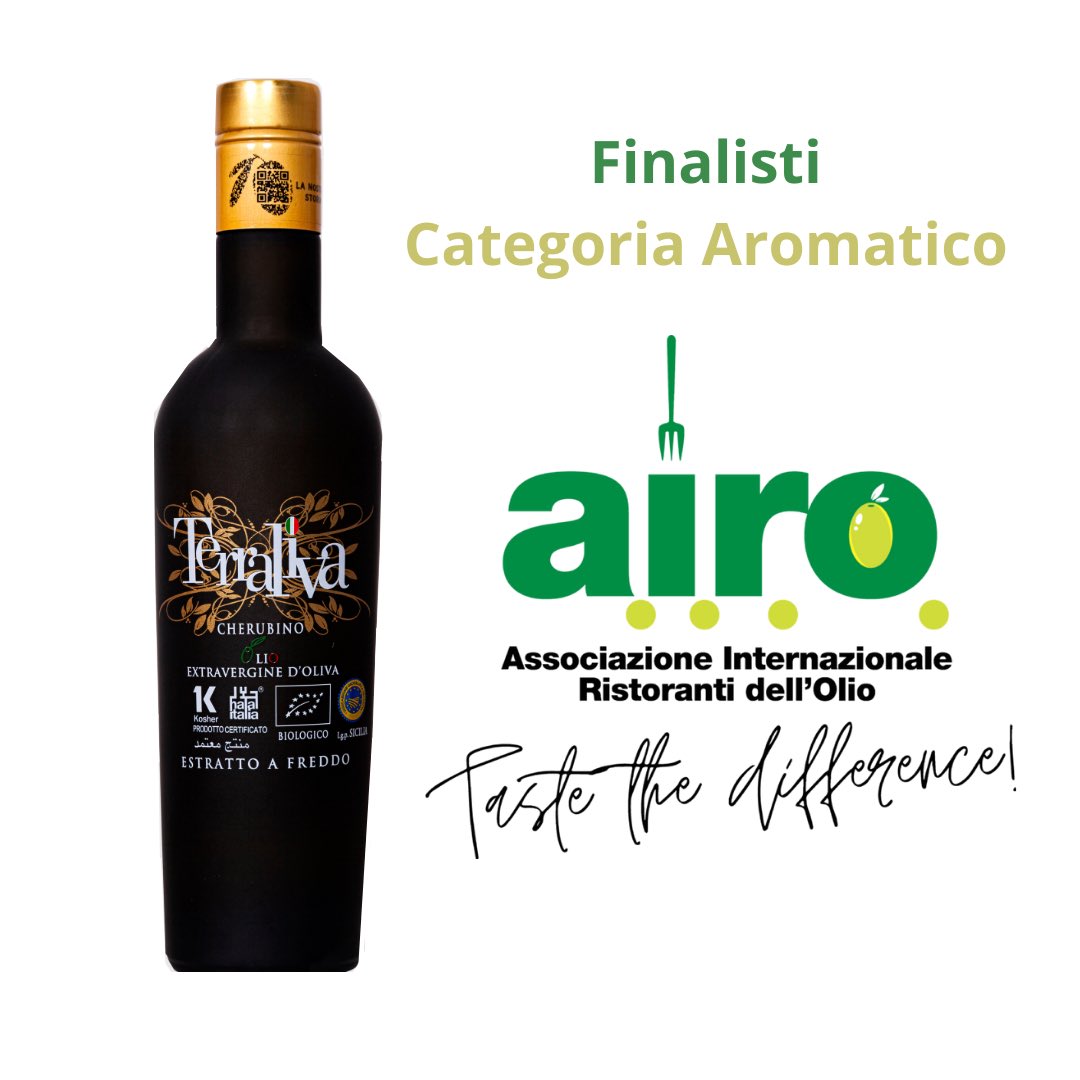 Terraliva's tweet photo. Finalisti nella categoria Aromatico al concorso internazionale Airo dedito alla promozione dell’olio di alta qualità nell’ambito della ristorazione. https://t.co/uONk89ozVt
