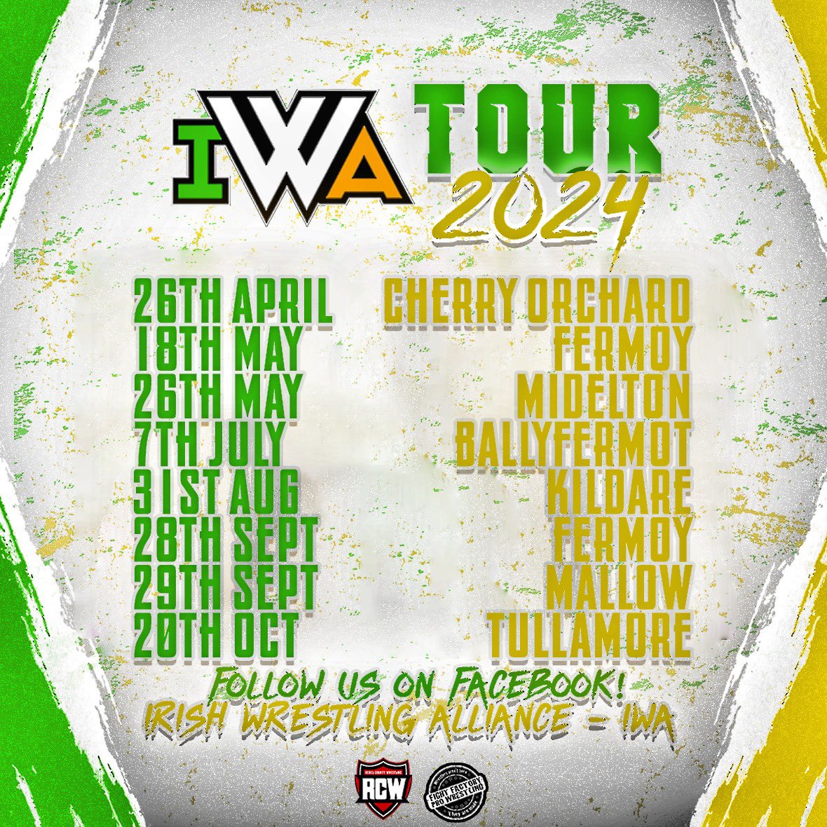 👂We heard you when you said you wanted more family friendly wrestling! 👏Us and our friends at @FFPWIreland will be once again teaming up to bring you the Irish Wrestling Alliance 2024 Tour!