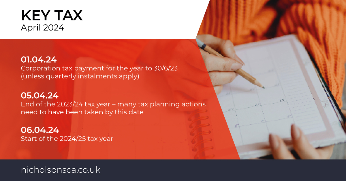 Get the calendar out, as here are the important #tax dates you need to be aware of in April 📅 1/2