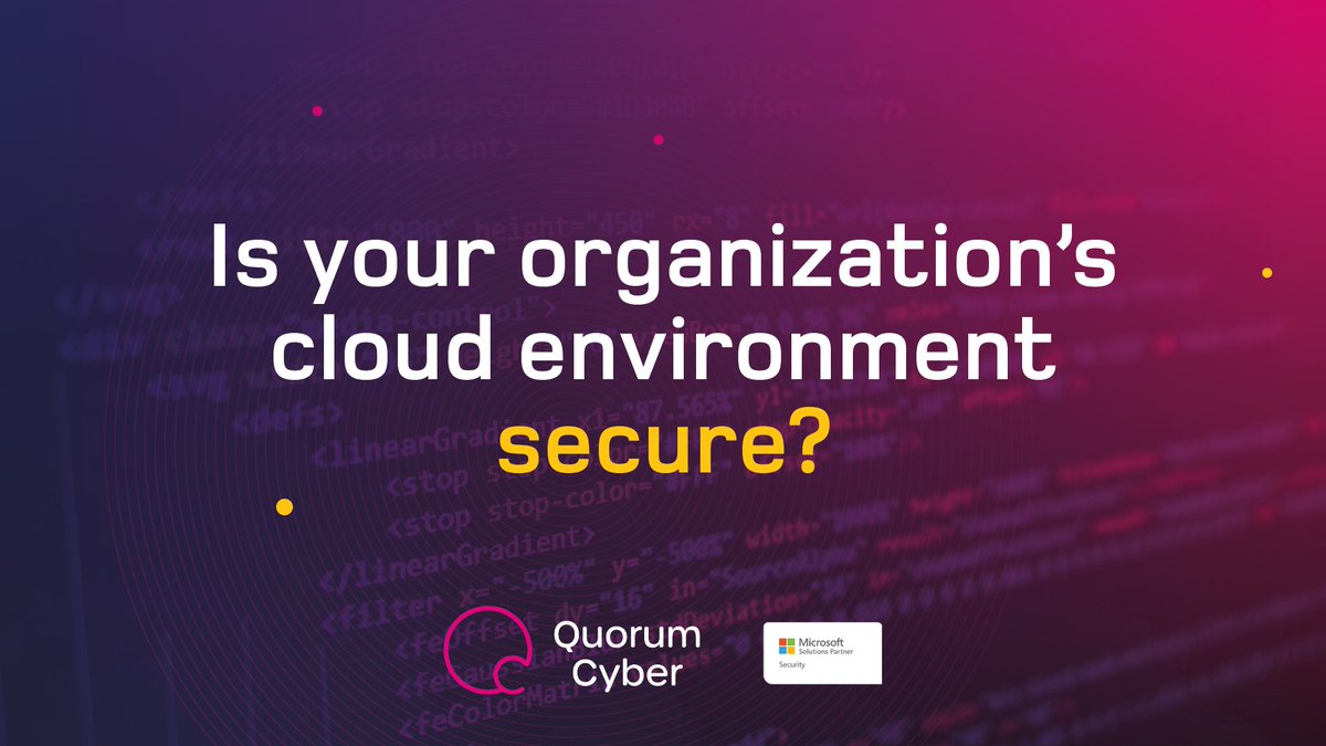 Quorum Cyber is a leading international #cybersecurity specialist that defends organisations against threats and #cyberattacks. Get in touch to find out if we can support you with a complimentary Microsoft threat protection engagement: bit.ly/3Tm6Oda. #MicrosoftFunding