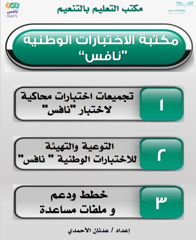 adnan3li's tweet photo. مكتبة الاختبارات الوطنية #نافس محدثة بجميع ملفات نافس 1445 أولا بأول:
♦️خطط 
♦️اختبارات محاكية
♦️حقائب
♦️ توعية
♦️أدلة
♦️ تجميعات اختبارات وحلول.
♦️ ملفات تفاعلية
🔶وغيرها الكثير..مجموعة في مكتبة واحدة لتسهيل الرجوع إليها..

https://t.co/Ku3ZN5xwSM https://t.co/UOrVt6vYGX