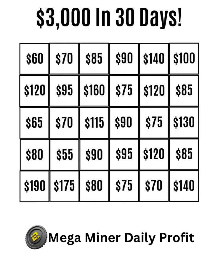 30 days profit from Mega miner 

Don’t miss out on Mega miner ,

Comment Miner and I will show you how to start mining bnb #bnbminer #minebnb #bnb #cryptominer #crypto