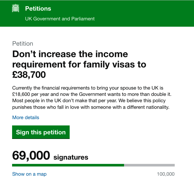 We have reached 69k signatures on our petition to don't increase the MIR !! Let's get to 70K as soon as we can to have proper scrutiny in Parliament. Sign and share: petition.parliament.uk/petitions/6526…