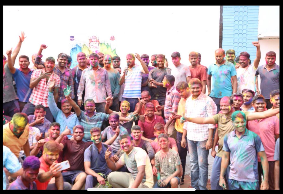 TSSP Battalions Celebrations of Holi festival at the battalions….. #TSSP #festivities #Police @tsspbnshq @1stBnTSSP @TelanganaCOPs