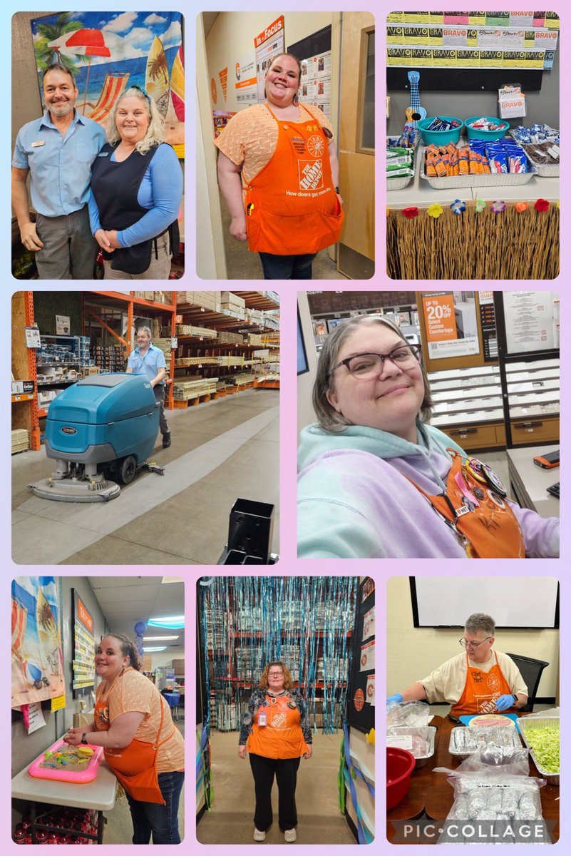HomeDepotCadill's tweet photo. Decade Day/ tie dye/ snack cake day and Beach Day/light blue. #cadillac2752 #springsuccesssharing https://t.co/B6FqnXsLV1