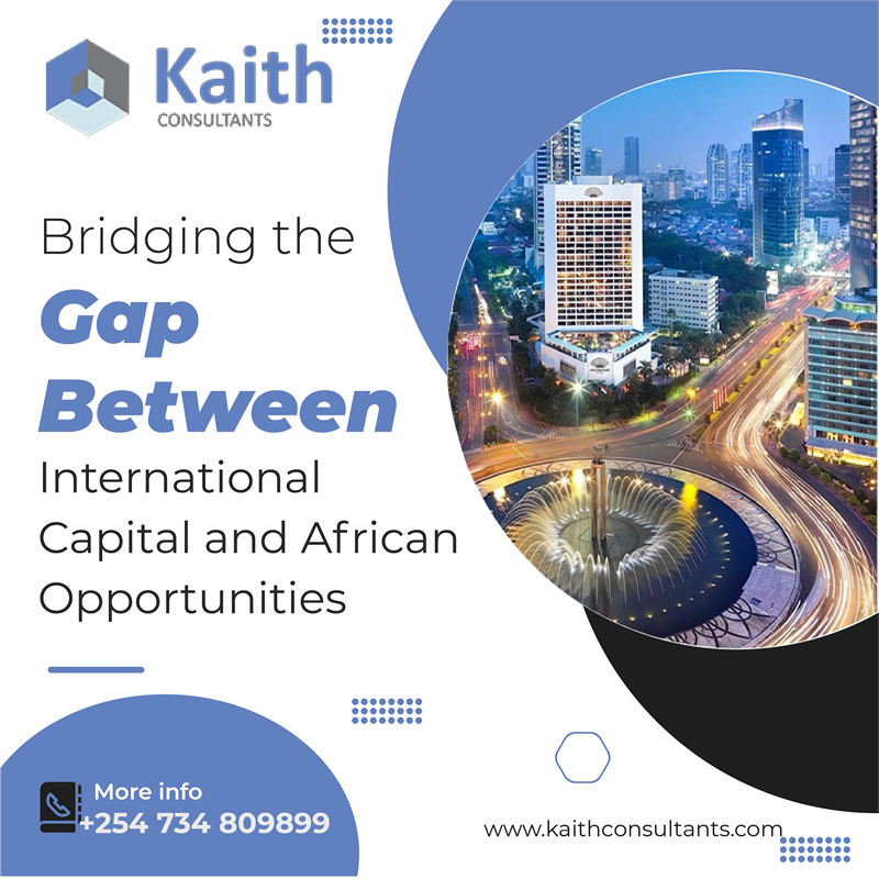 Kaith Consultants: Bridging the Gap Between International Capital and African Opportunities. We have a proven track record of guiding clients towards successful investments across the continent.
#africaninvestment #financialexperts #investment #businessinafrica #africabusiness