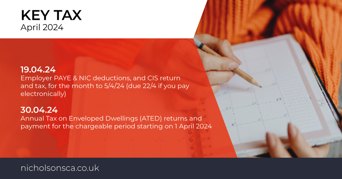 Get the calendar out, as here are the important #tax dates you need to be aware of in April 📅 2/2