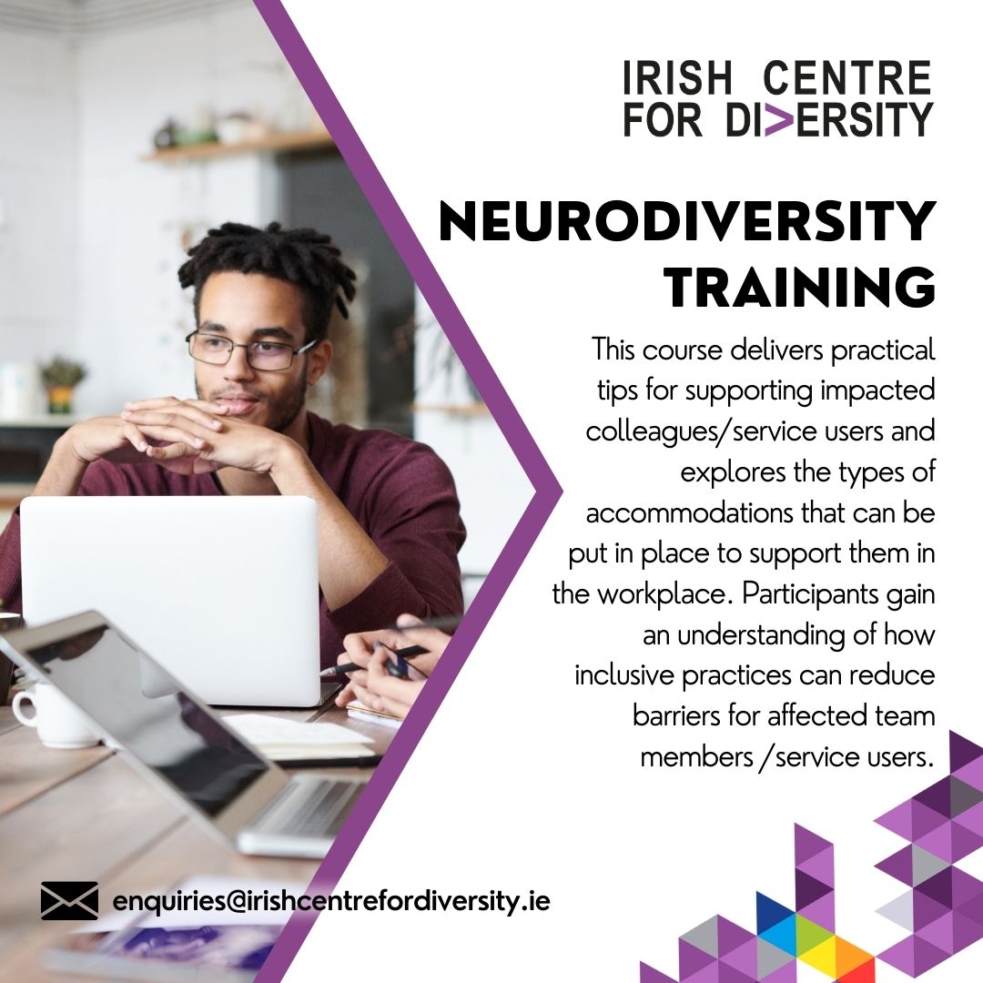 We're joining @ALGoodbody to deliver #DiversityandInclusion training in #NeurodiversityintheWorkplace. Also with @UrbanVolt for in-person training in #InclusiveLanguage & @coairl for an in-person D&I Masterclass #DiversityTraining #DiversityatWork