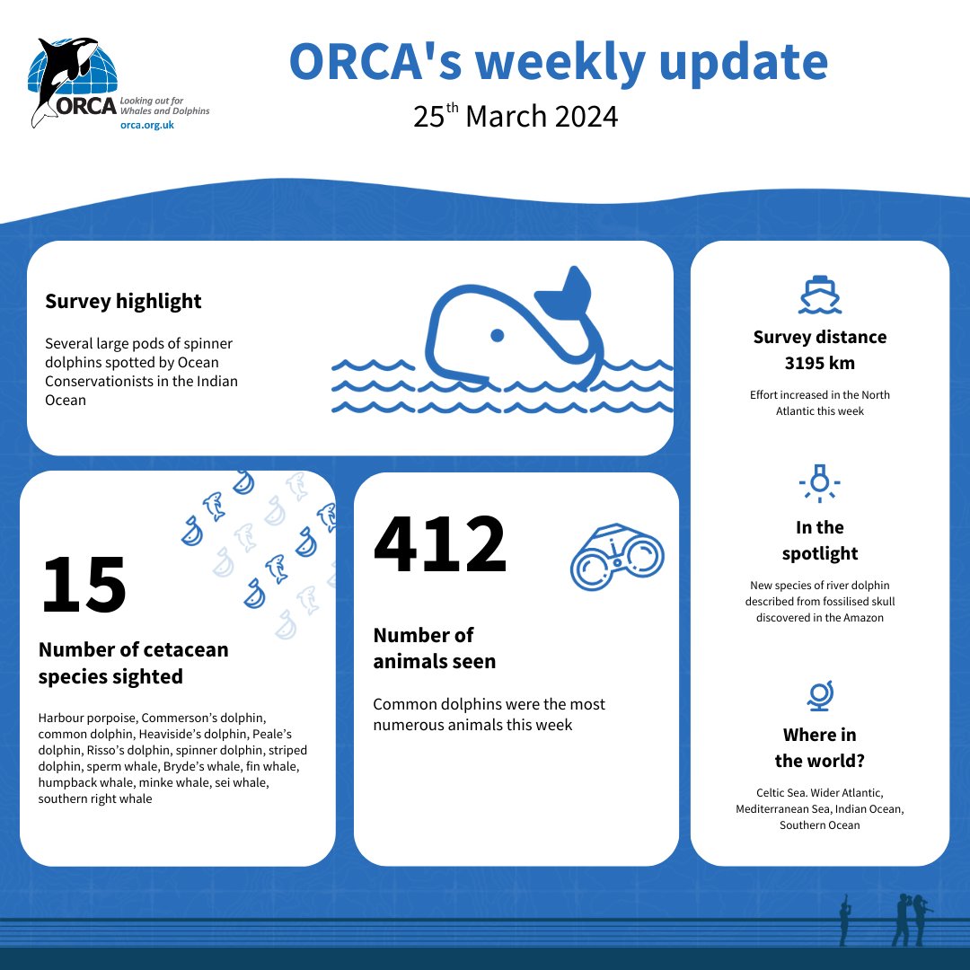 Here is our weekly snapshot summary of where ORCA has been and (most importantly) what we have seen...