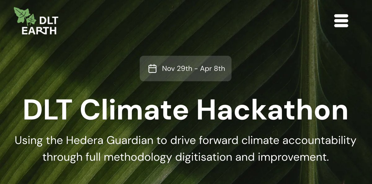 The DLT Climate Hackathon has passed 600 participants! 🌿 Have you registered for the Hackathon yet? With a chance of winning a share of $100,000 and help shape a more sustainable and transparent future, what are you waiting for? Just click on the link and join before the 8th