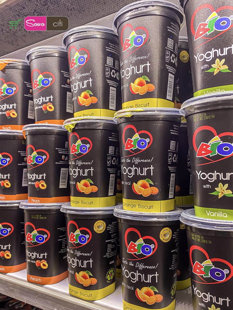 Craving a healthy snack? 🥄 Don't forget, our delicious bio yogurt is still stocked at all Sawa Citi shops in Kigali city! Swing by and treat yourself today. #BioYogurt #sawaeveryday #sawashopping