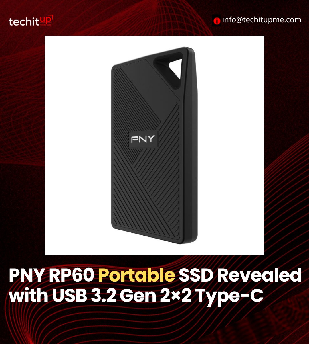 @PNYTechnologies just unveiled the RP60 Portable SSD! This ultra-tough drive boasts lightning-fast speeds (up to 2,000 MB/s!) and extreme durability - perfect for creators & gamers who need reliable storage on the move. Learn more: tinyurl.com/3w83pcks.