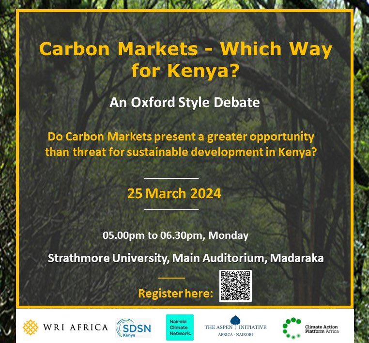 DELIGHTED to partner to deliver a powerful dialogue on carbon markets: how they work (or not), supply & demand integrity issues, carbon markets in practice from local & indigenous community voices and so much more. Inspiring and transformative. Looking forward to the debate later…