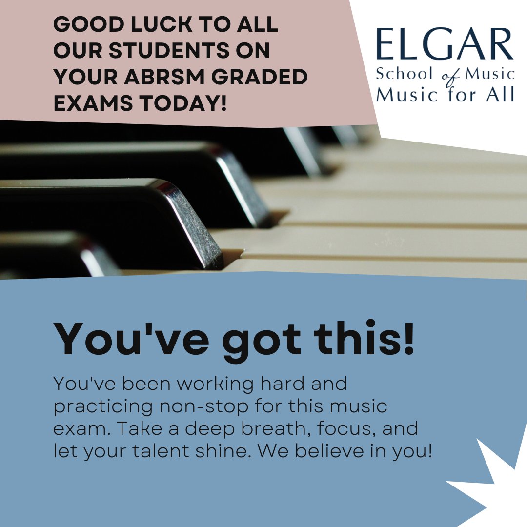 Good Luck to all of our students in their <a href="/ABRSM/">ABRSM</a> graded exams today. 🍀