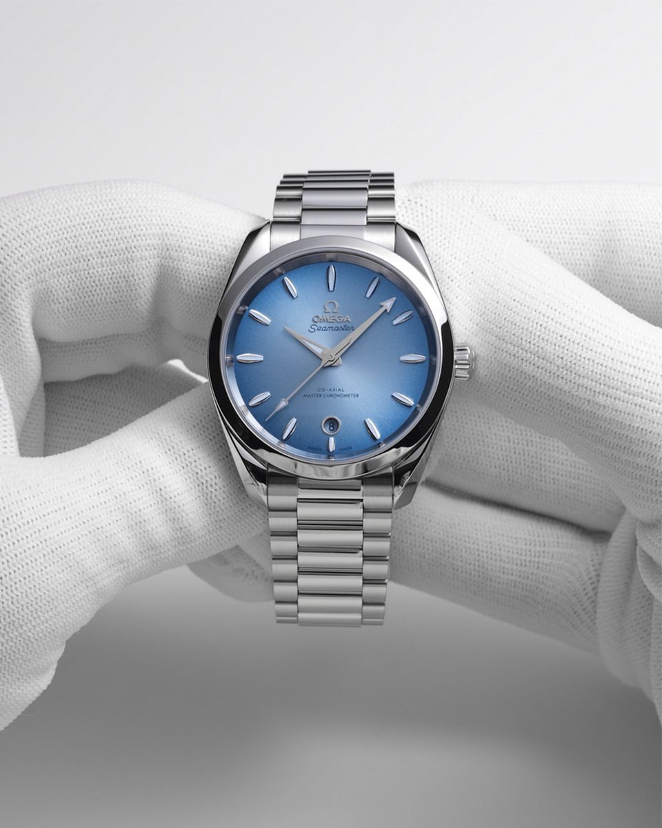 #Seamaster

The 38 mm Seamaster Aqua Terra in steel. Depth tested to ensure it lives up to its name and the limit stated on its Summer Blue dial.

#OMEGAPrecision​

Omega is available at our Gold Street and Banbury showrooms and online (bit.ly/46hRdzw).