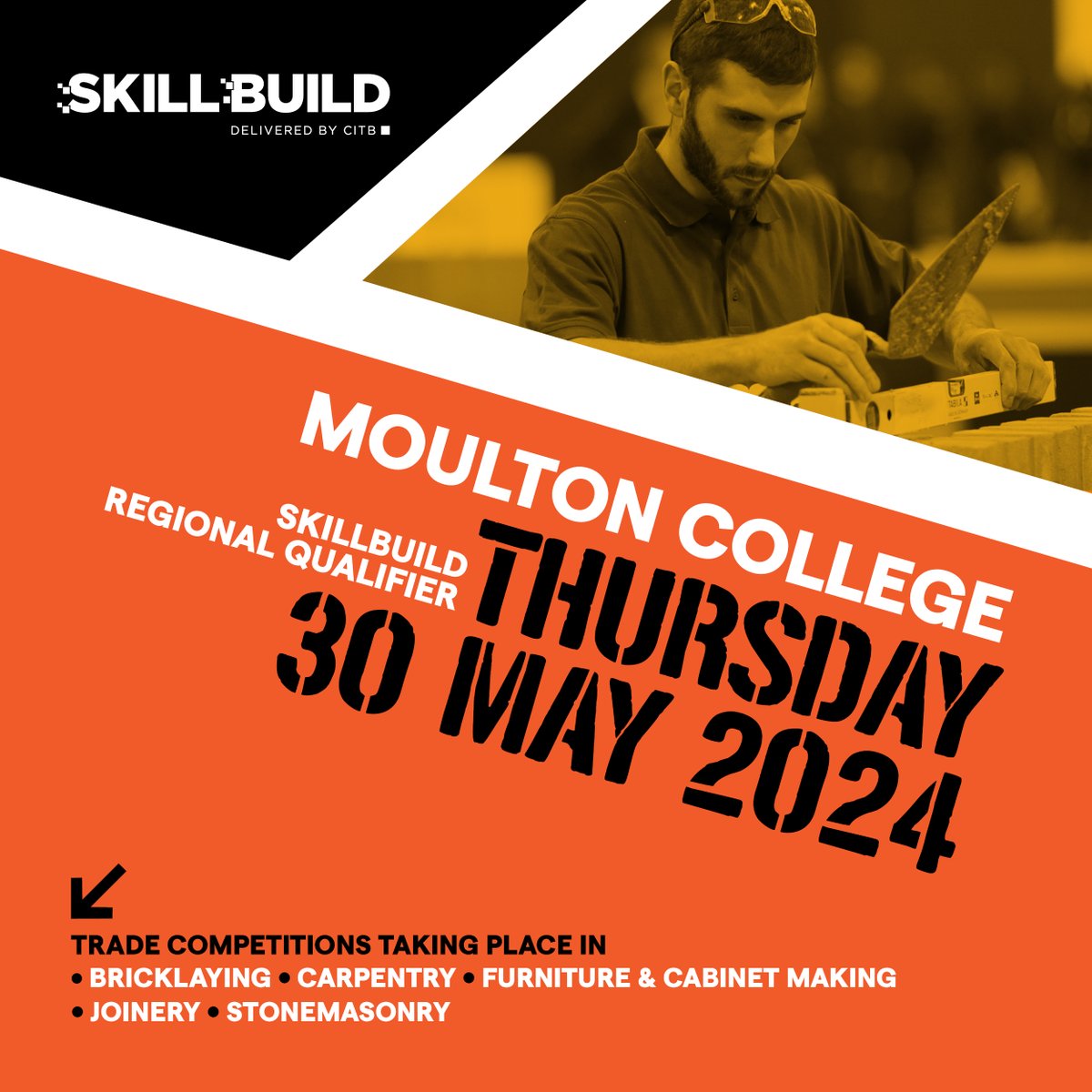 🚧 Join SkillBuild 2024! Be recognized as the best in construction. Register now! 👇 forms.office.com/Pages/Response… Good luck to all competitors! #SkillBuild2024 🏆 🤞 Wishing all the competitors the best of luck! #SkillBuild2024