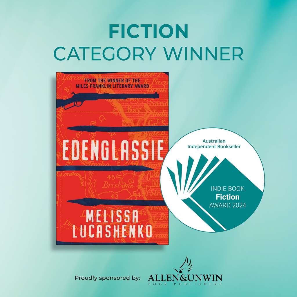 🎉 We're delighted to share that 'Edenglassie' has been awarded the 2024 Indie Book Award for Fiction! Congratulations to Melissa Lucashenko. 🎉