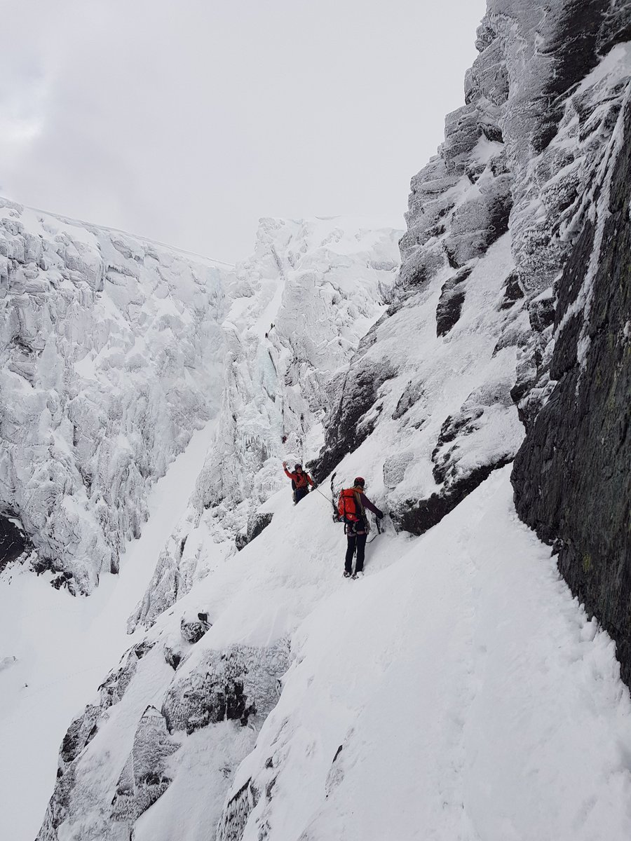 A stunning day for a winter climb on Ben Nevis. There was sunshine and showers, mist and magic as we ascended the spectacular frozen architecture of Tower Ridge.